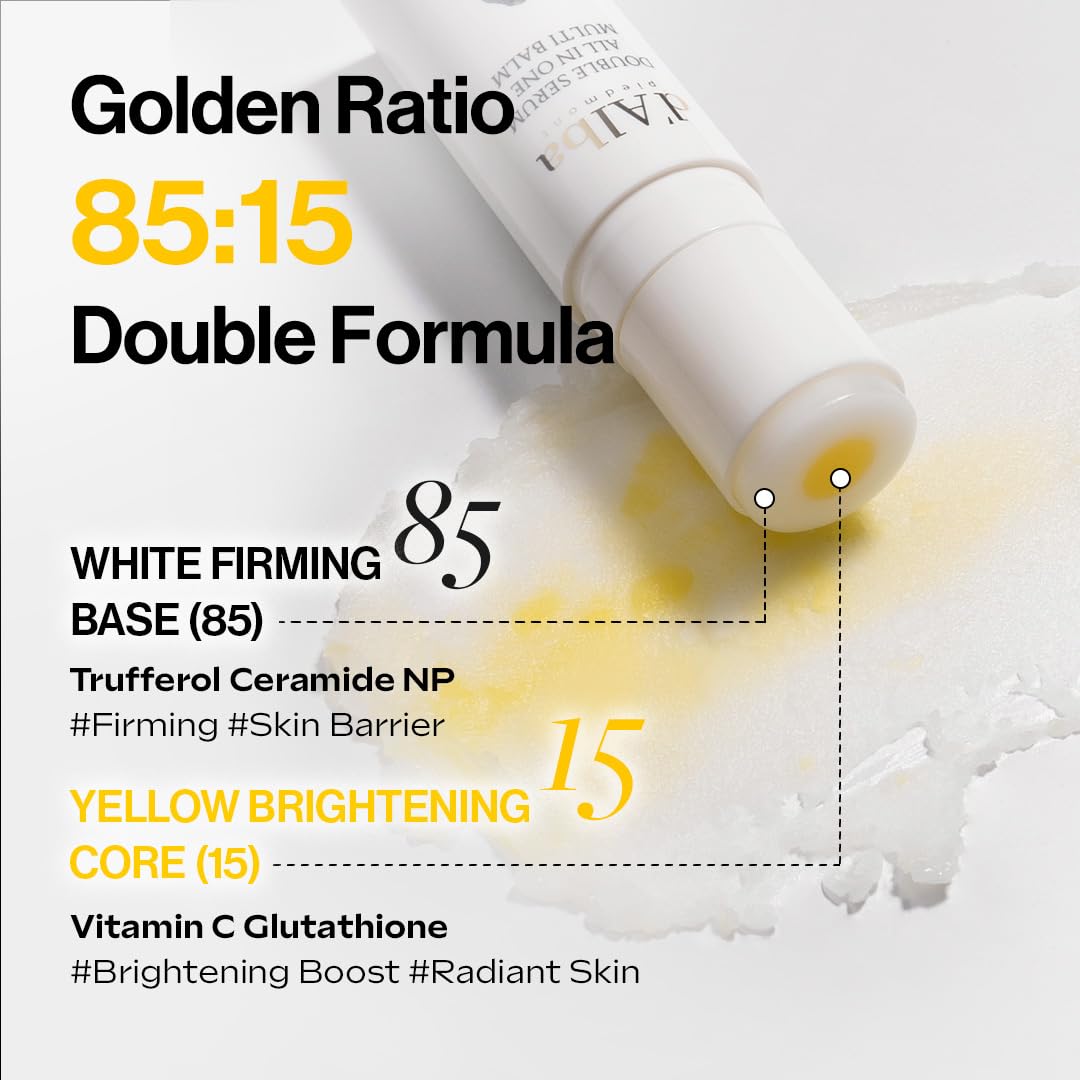 d'alba Piedmont Italian White Truffle Double Serum All-in-one Multi Balm, Vegan Skincare with Vitamin C and Vegan Collagen, 3-in-1 Anti Wrinkle, Eye Treatment, Dark Spot Remover