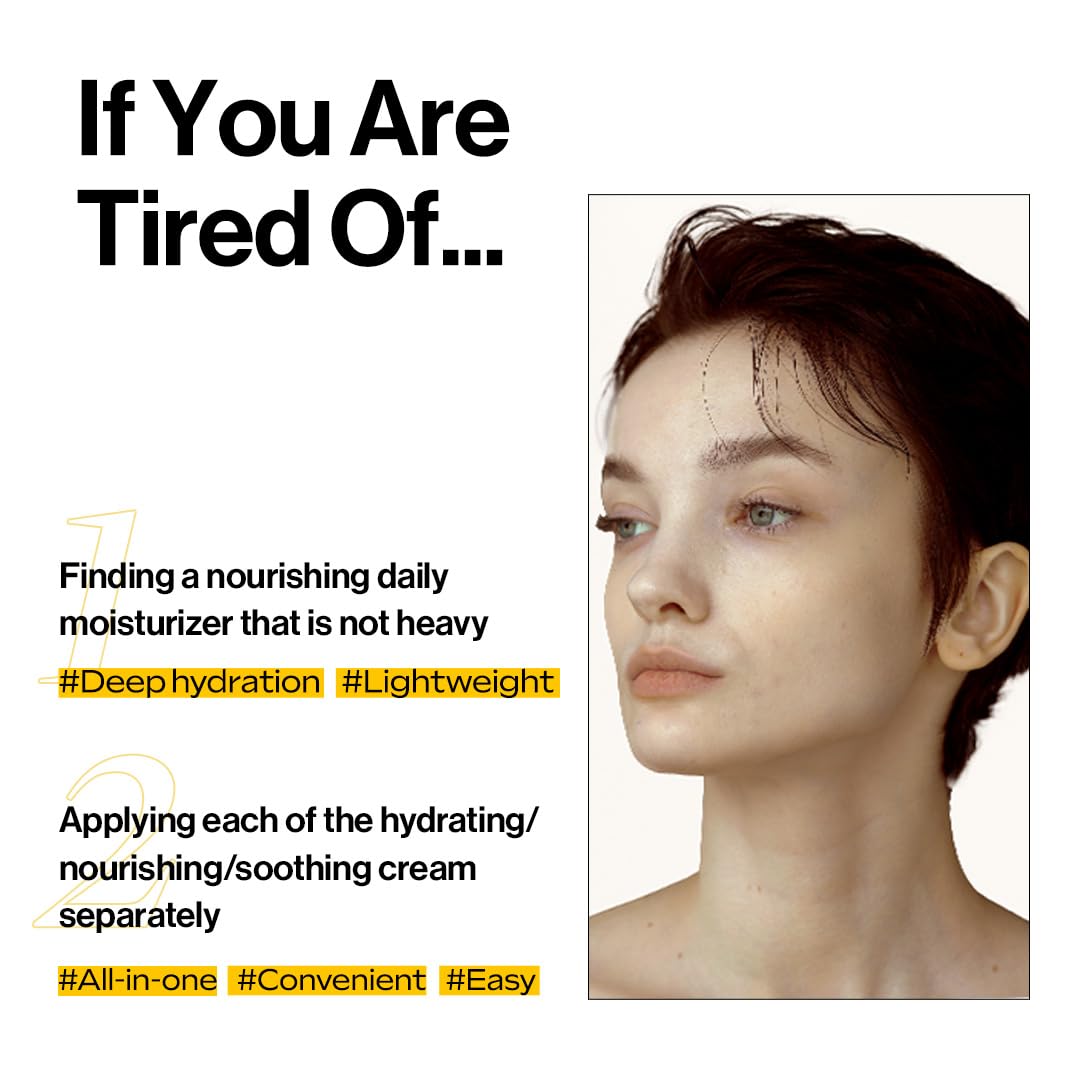 d'alba Piedmont White Truffle Double Moisture Cream, 2-in-1 Face Moisturizer, Vegan Skincare, Vegan Collegen, Skin Firming and Tightening, Dual Formula in ONE tube, Korean Skin Care (2.02 oz)