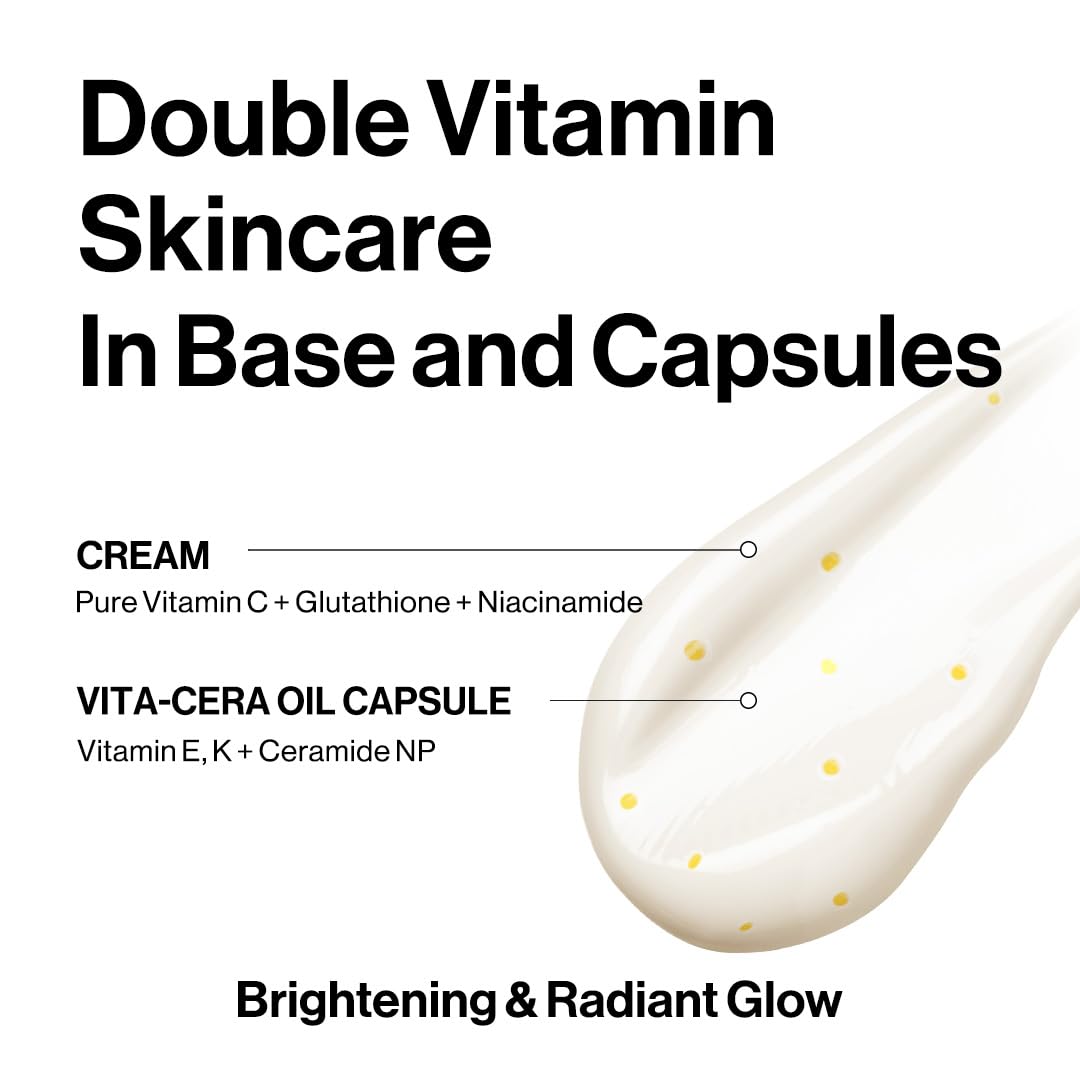 d'alba Piedmont Italian White Truffle Oil Capsule Cream, Glass Skin with Vita-Cera Oil Capsules, Deep Hydration Face Moisturizer (1.94 oz.)